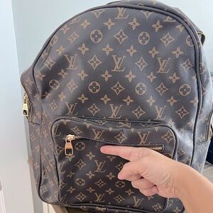 Brown Leather Backpack